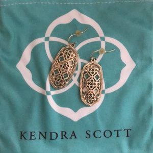 Kendra Scott Elle Filigree Gold Earrings